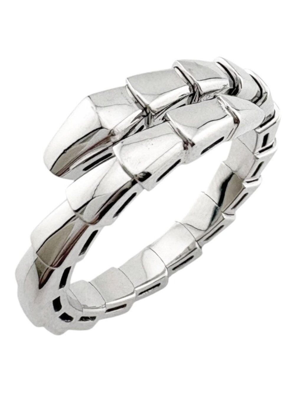 Bvlgari Serpenti Viper Ring 18k White Gold
